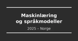 Maskinlæring og språkmodeller – 2025 i Norge