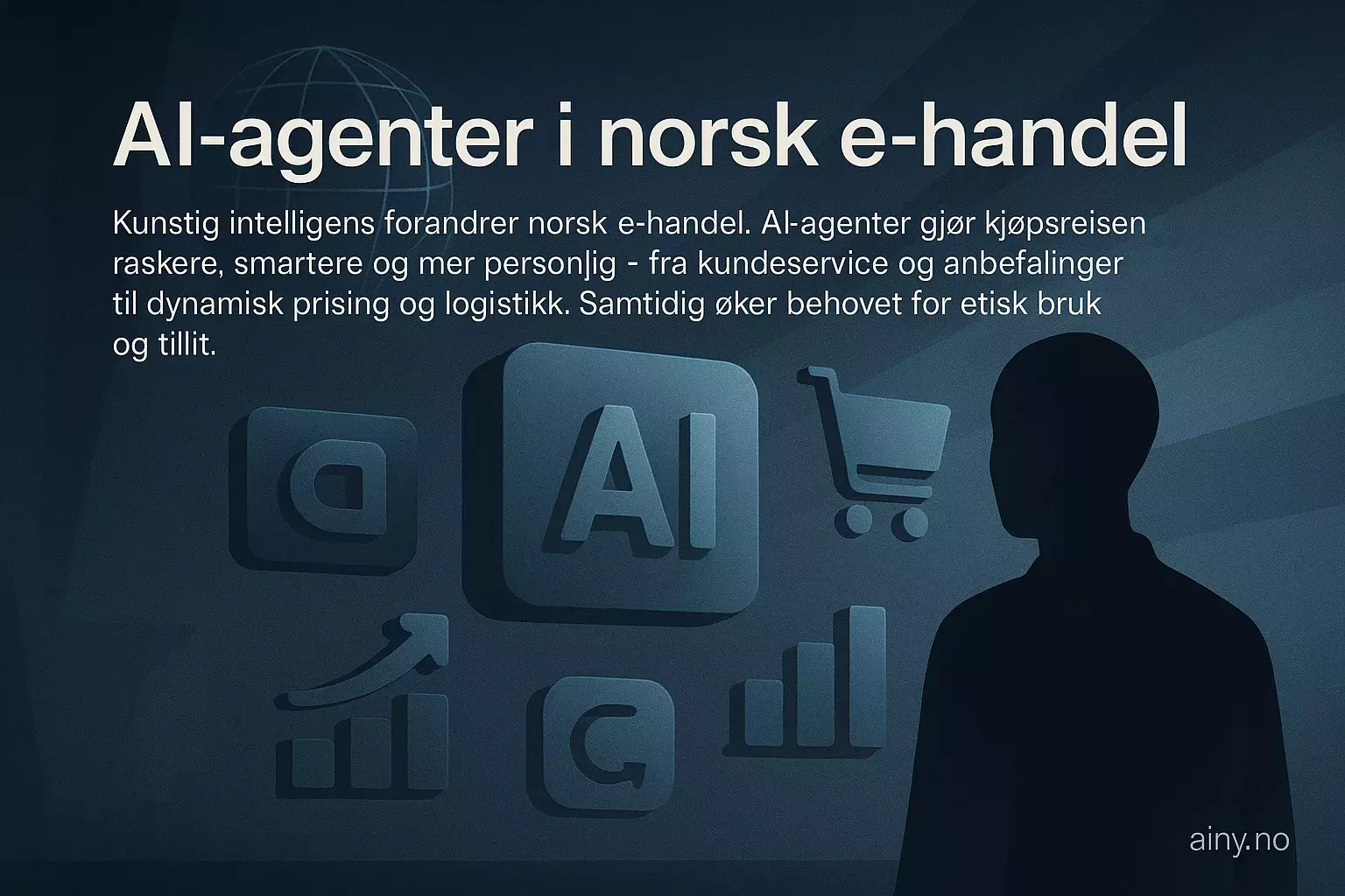 Illustrasjon KI-generert med OpenAI API for artikkelen: AI-agenter i norsk e-handel