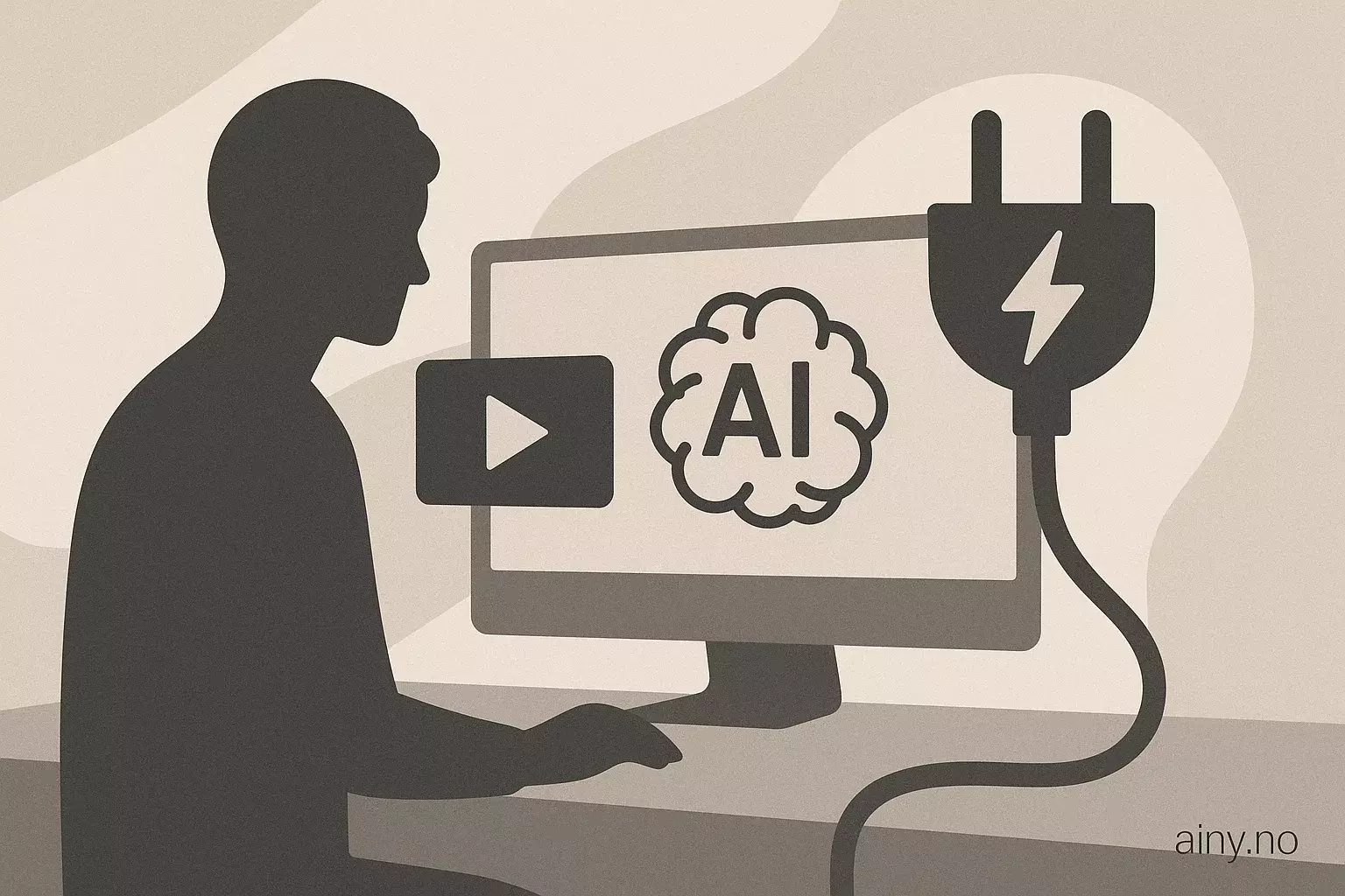 Illustrasjon KI-generert med OpenAI API for artikkelen: AI-videoer krever langt mer strøm enn chatbots