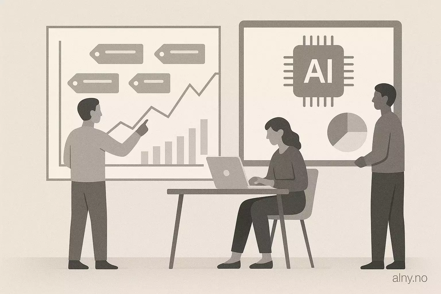 Illustrasjon KI-generert med OpenAI API for artikkelen: Amazon Bedrock: avansert kostnadsstyring med tagging