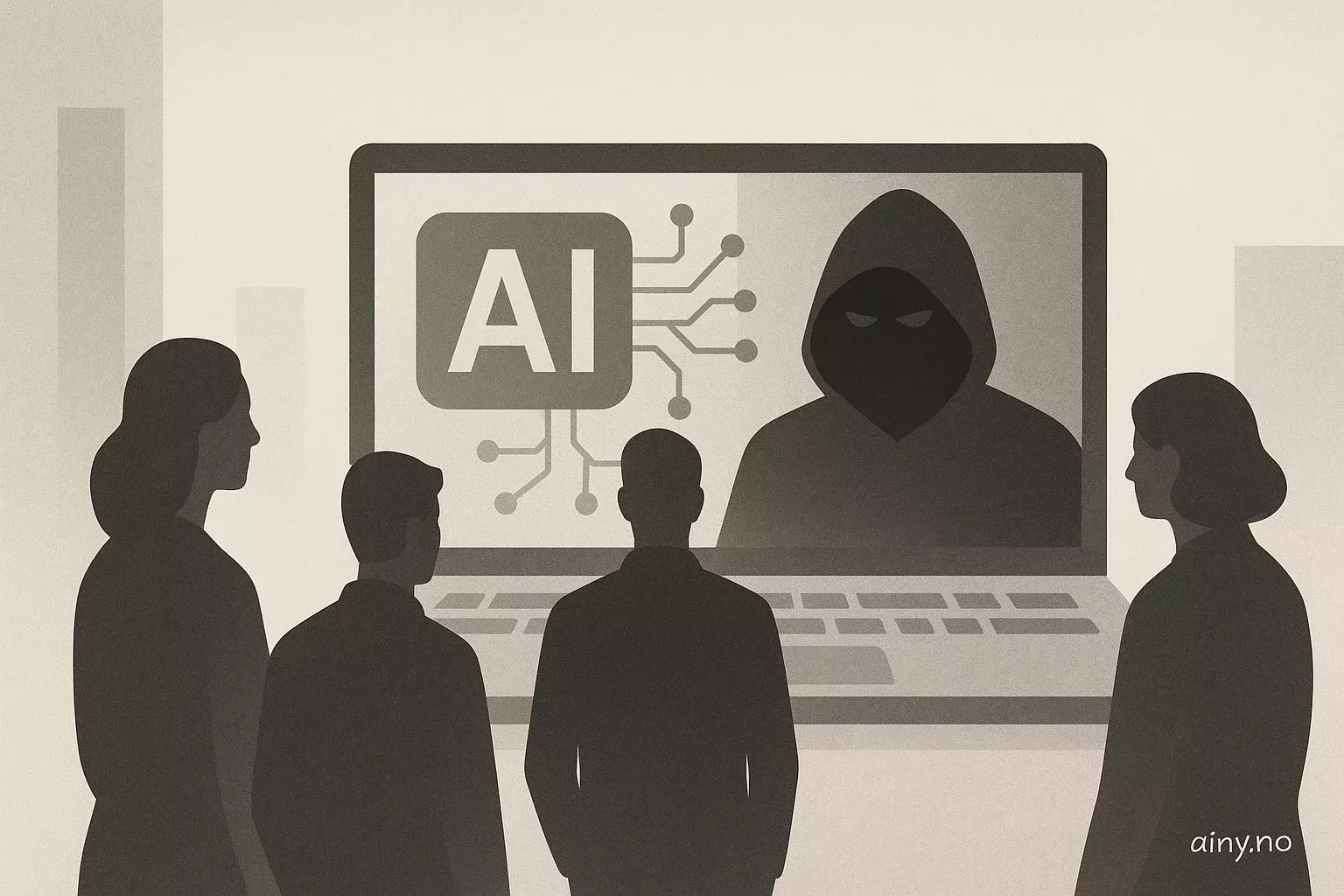 Illustrasjon KI-generert med OpenAI API for artikkelen: Anthropic avdekker mørk side av kunstig intelligens