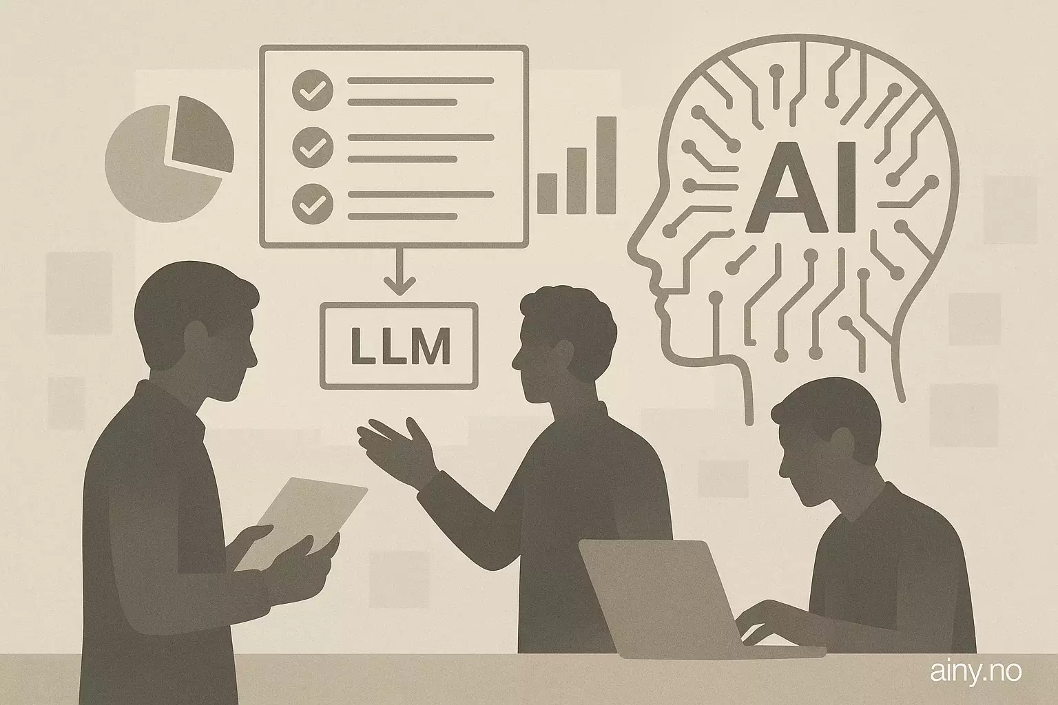 Illustrasjon KI-generert med OpenAI API for artikkelen: Auto Prompt Ensemble forbedrer LLM Judge