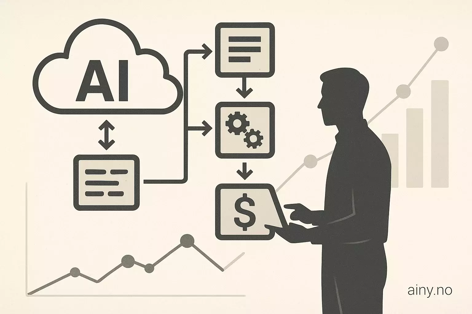 Illustrasjon KI-generert med OpenAI API for artikkelen: AWS: Proaktiv kostnadsstyring for Amazon Bedrock