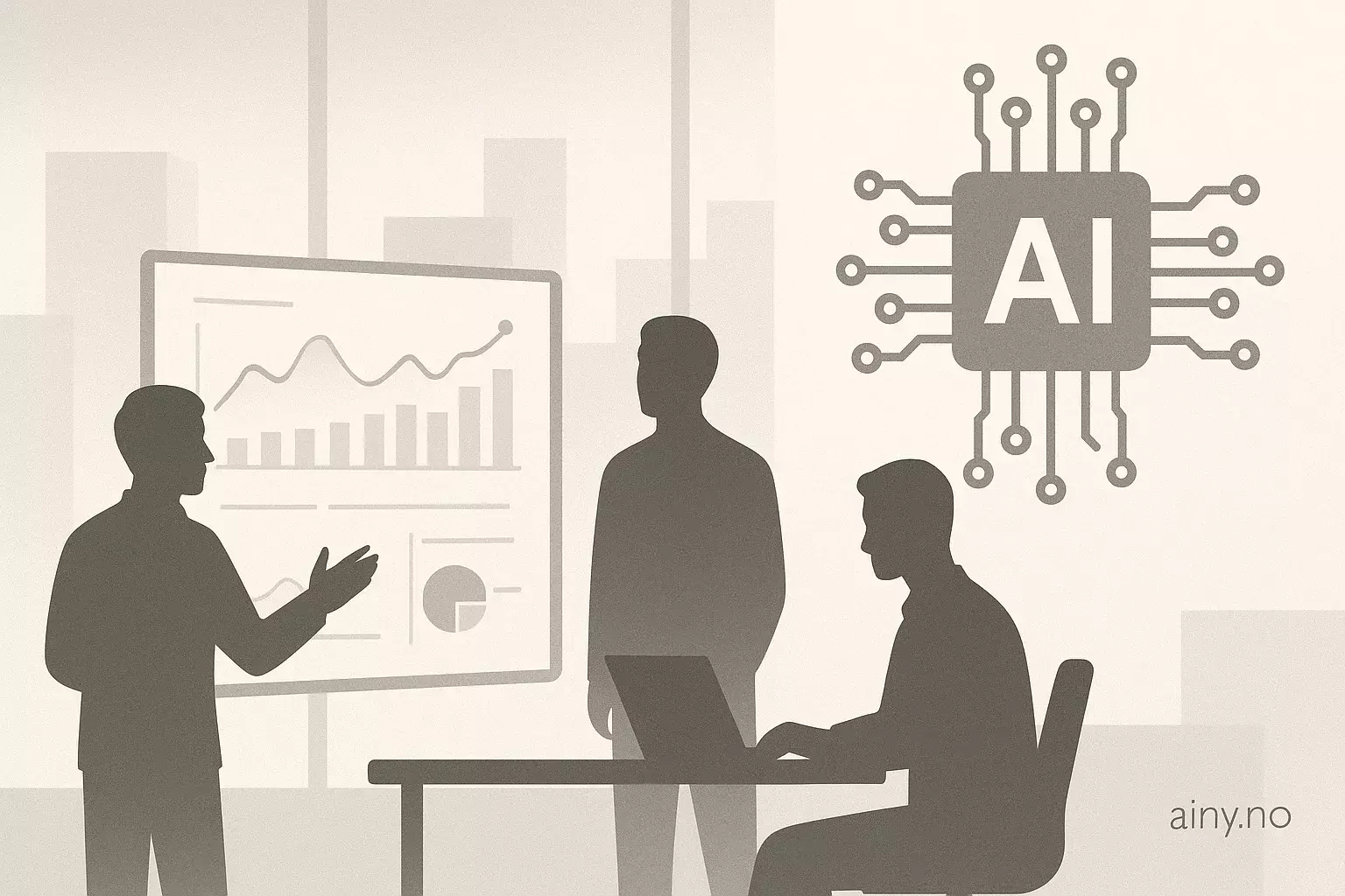 Illustrasjon KI-generert med OpenAI API for artikkelen: AWS-rammeverk skal ta AI fra pilot til produksjon
