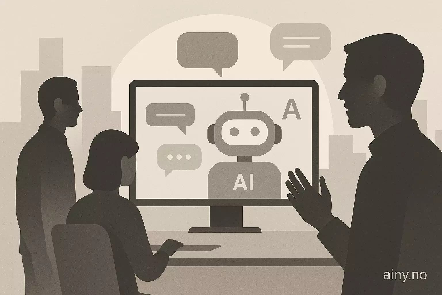 Illustrasjon KI-generert med OpenAI API for artikkelen: Bedrifter gjentar Teslas feil med AI i kundeservice