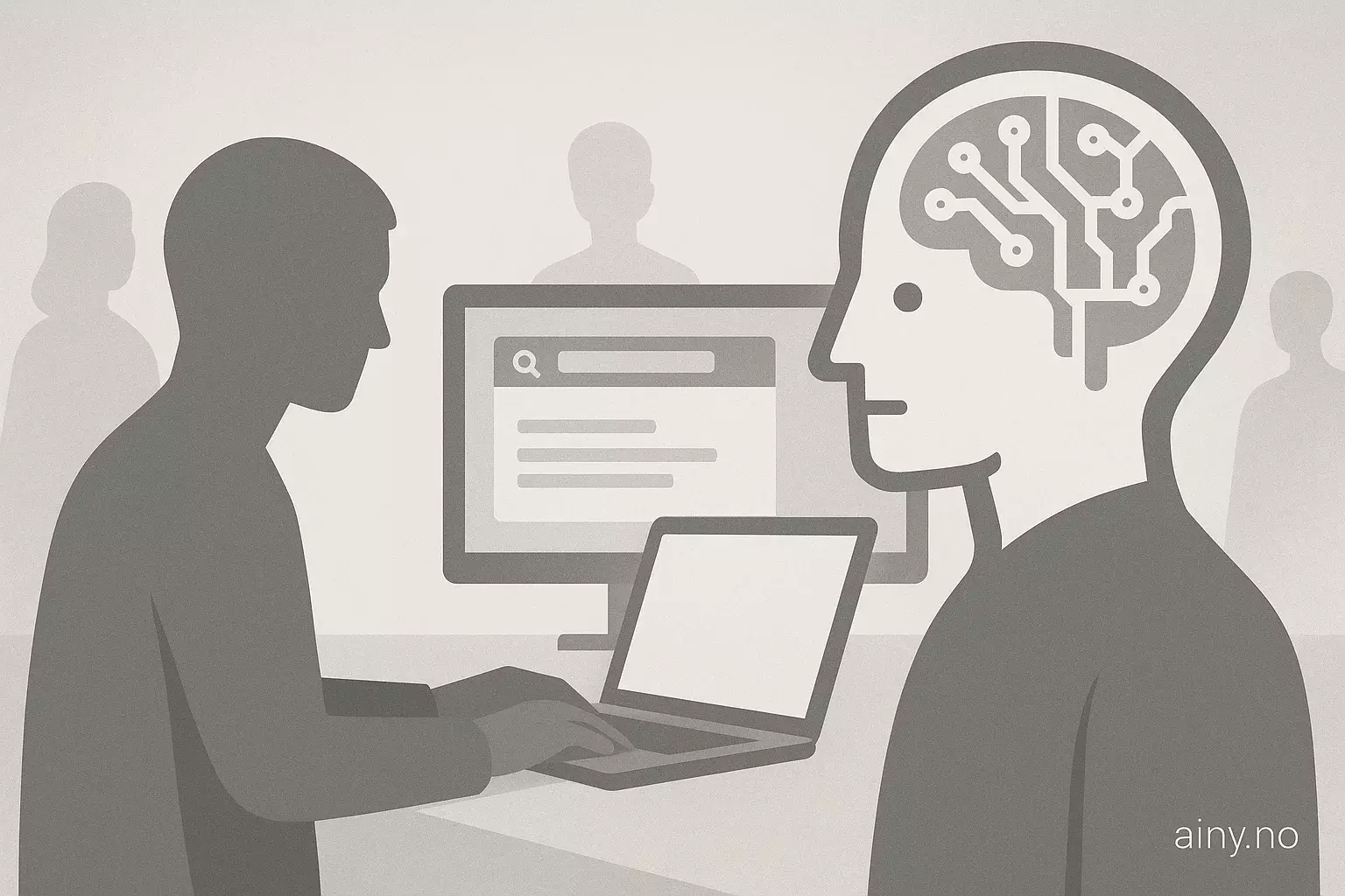 Illustrasjon KI-generert med OpenAI API for artikkelen: BrowserArena: Evaluerer LLM-agenter på ekte nettoppgaver
