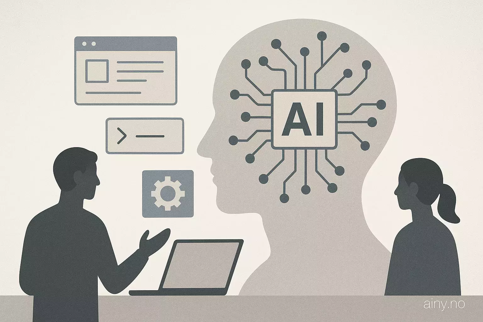 Illustrasjon KI-generert med OpenAI API for artikkelen: Datapizza AI gjør det enklere å bygge LLM-agenter