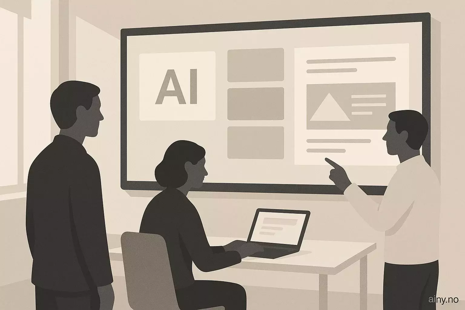 Illustrasjon KI-generert med OpenAI API for artikkelen: Google Gemini lager nå presentasjoner via Canvas