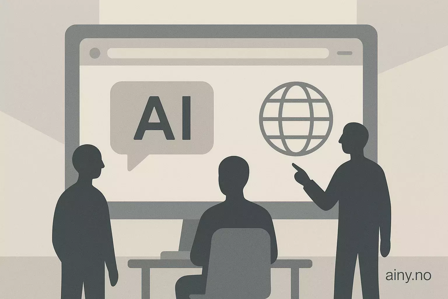 Illustrasjon KI-generert med OpenAI API for artikkelen: Hvem er AI-nettlesere for?