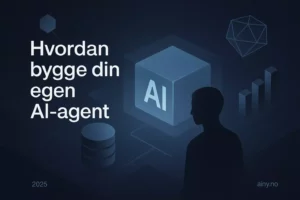 Illustrasjon KI-generert med OpenAI API for artikkelen: Hvordan bygge din egen AI-agent