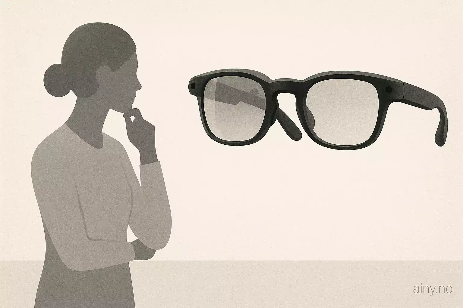 Illustrasjon KI-generert med OpenAI API for artikkelen: Magic Leap og Google viser prototype for AI-briller