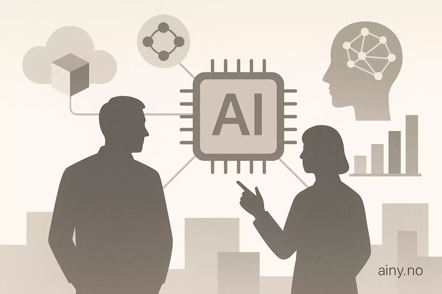 Illustrasjon KI-generert med OpenAI API for artikkelen: Microsoft og NVIDIA lanserer AI-fremsteg på GTC DC