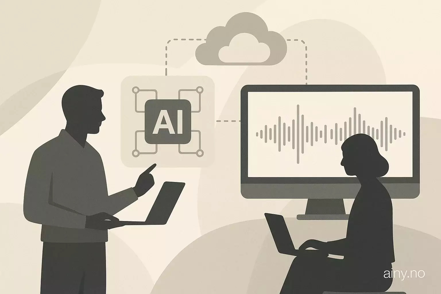 Illustrasjon KI-generert med OpenAI API for artikkelen: NVIDIA Parakeet ASR hostes på Amazon SageMaker