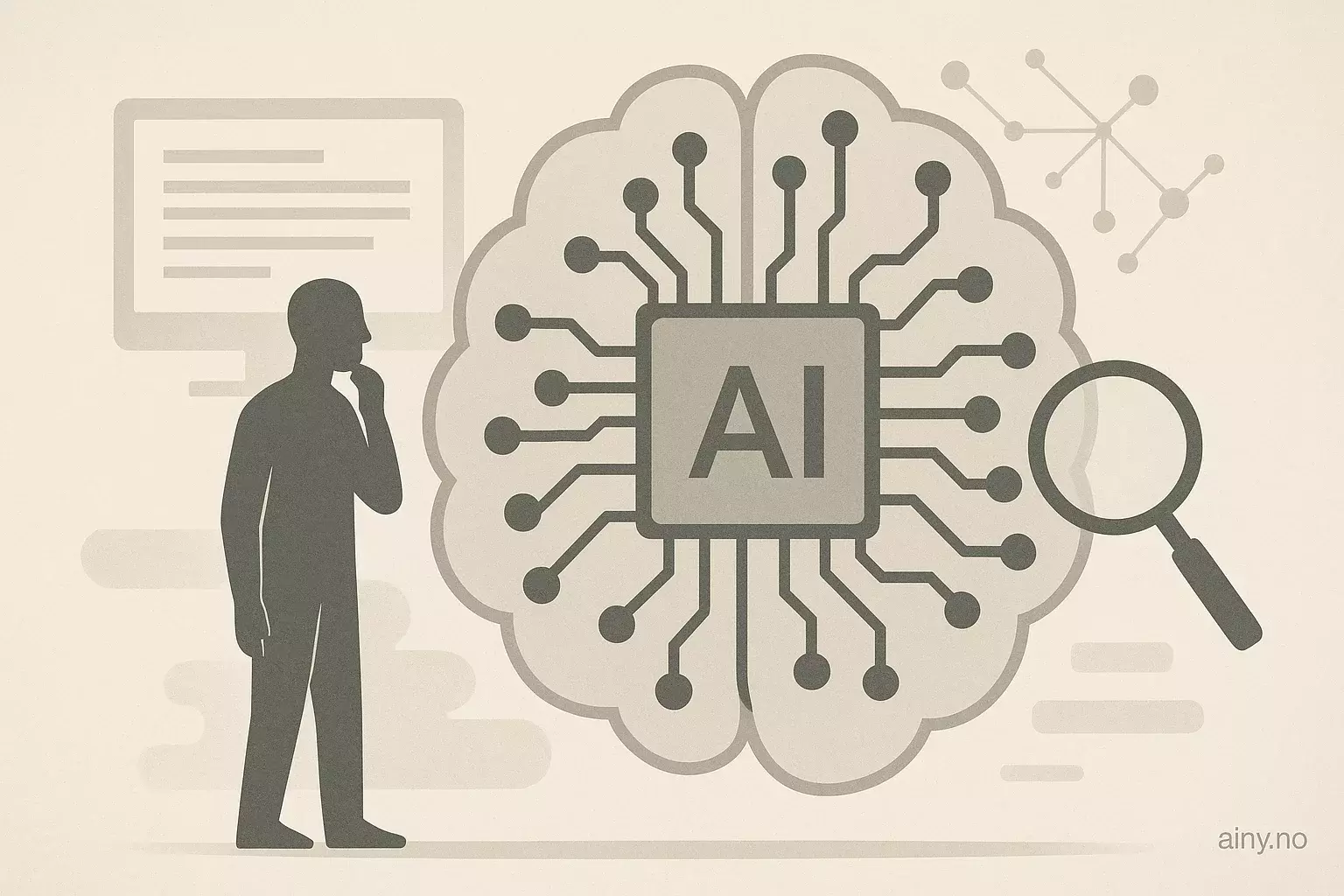 Illustrasjon KI-generert med OpenAI API for artikkelen: Ny metode gir forbedret agentisk søk i LLM-er