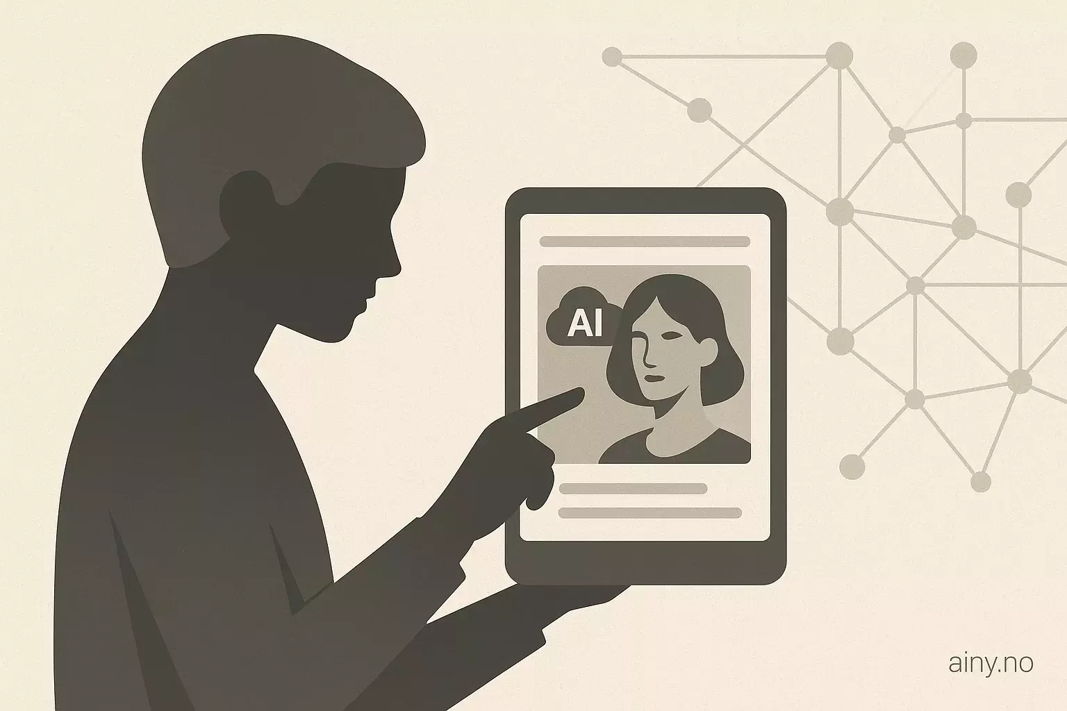 Illustrasjon KI-generert med OpenAI API for artikkelen: Pinterest gir brukere kontroll mot AI-genererte bilder