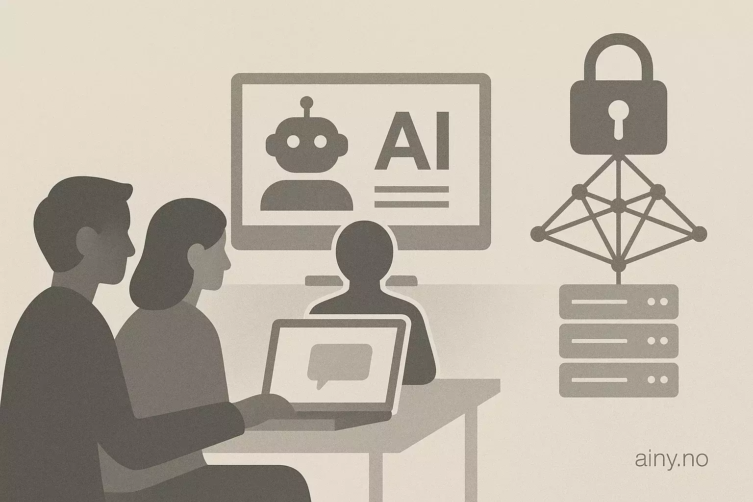 Illustrasjon KI-generert med OpenAI API for artikkelen: PowerSchool bruker SageMaker for innholdsfilter i PowerBuddy