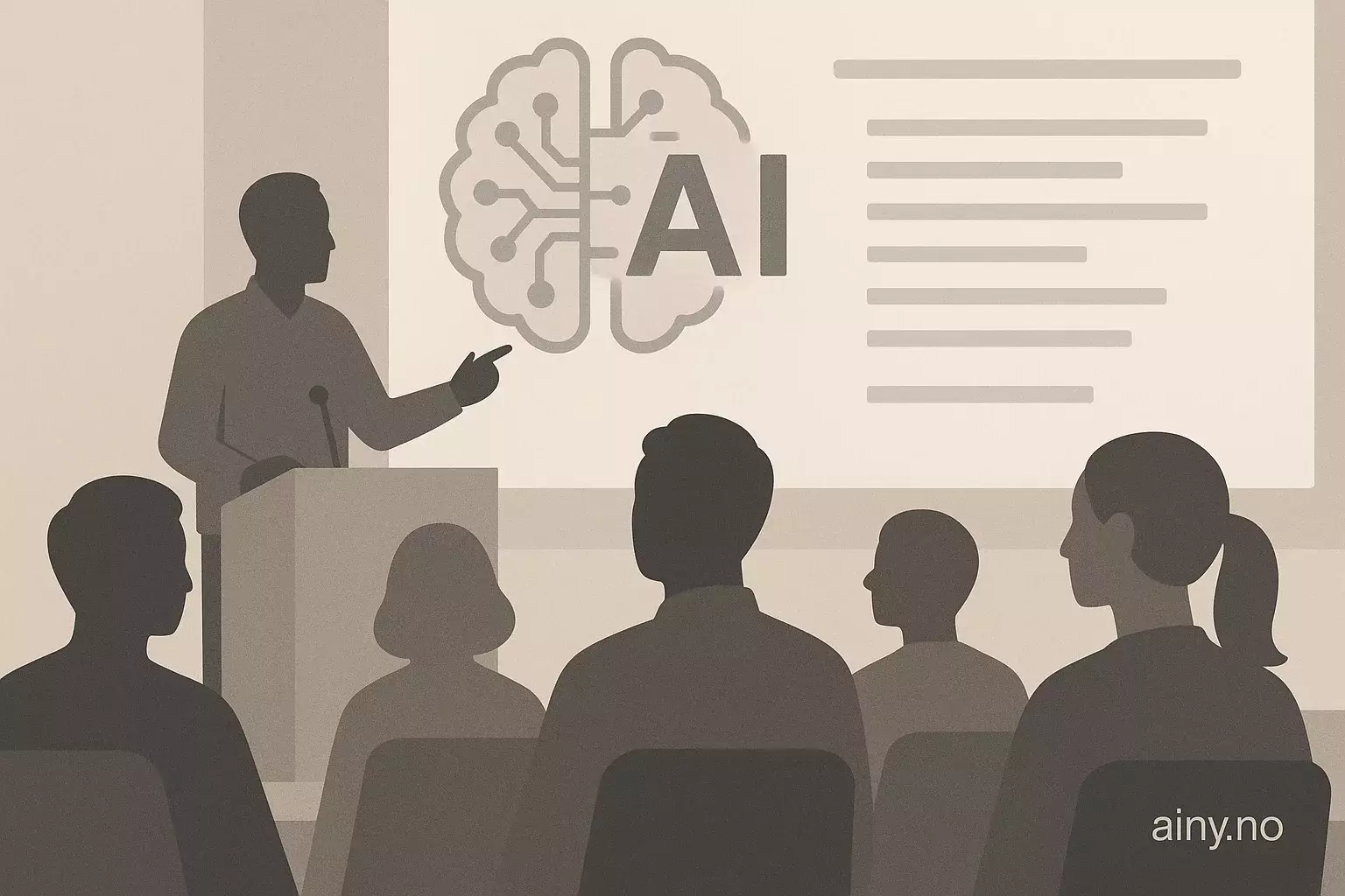 Illustrasjon KI-generert med OpenAI API for artikkelen: Seminaroversikt: Maskinlæring og AI – okt–nov 2025