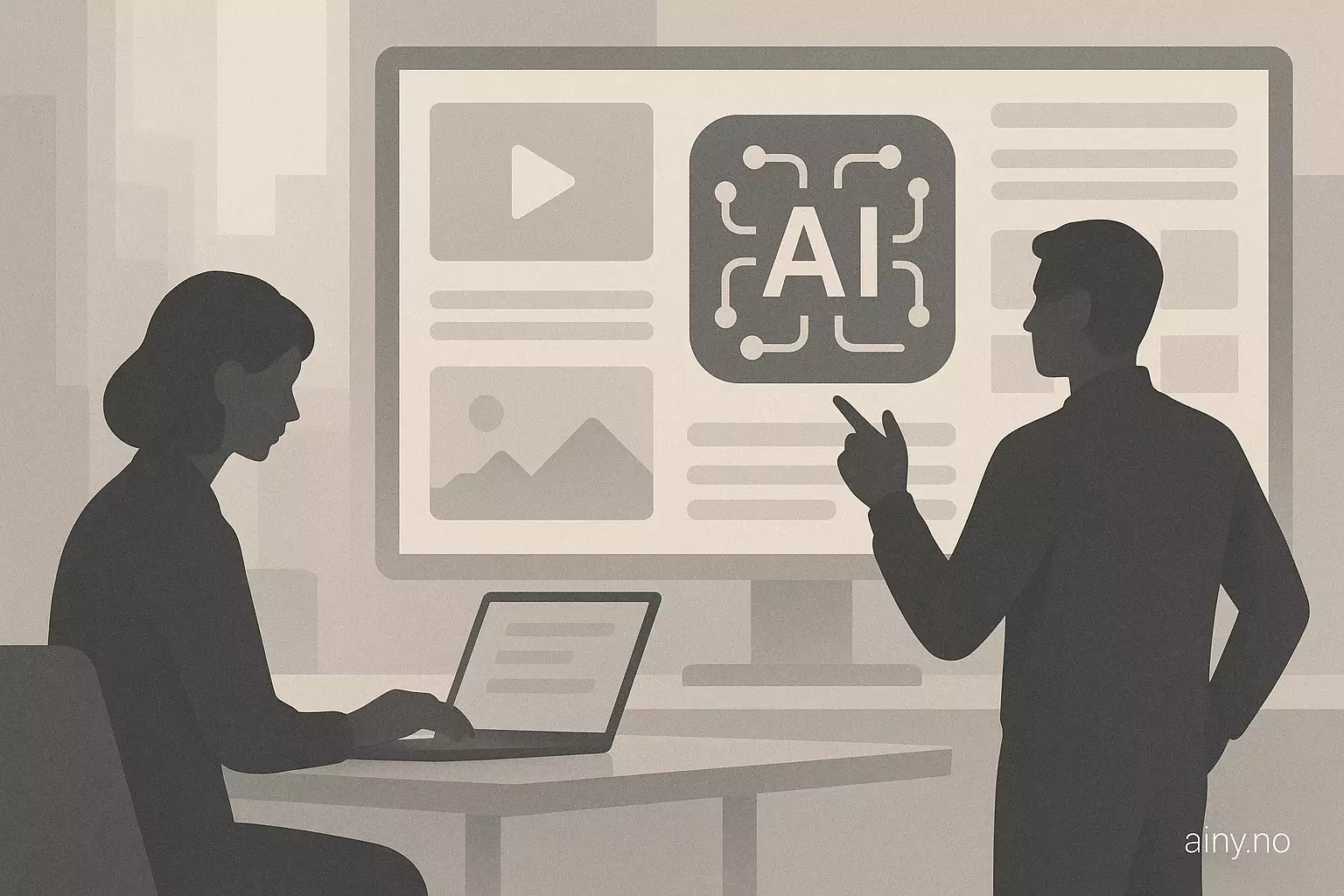 Illustrasjon KI-generert med OpenAI API for artikkelen: Sora 2 i offentlig preview i Azure AI Foundry