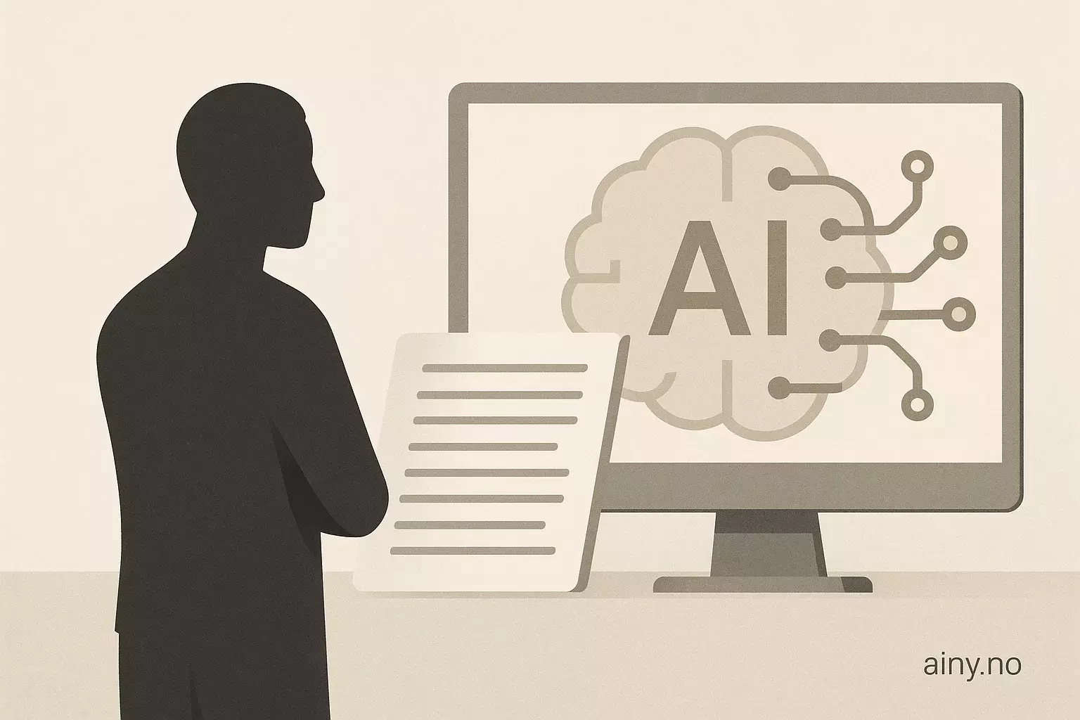 Illustrasjon KI-generert med OpenAI API for artikkelen: Studie: LLM-er feiler i selvgjenkjennelse