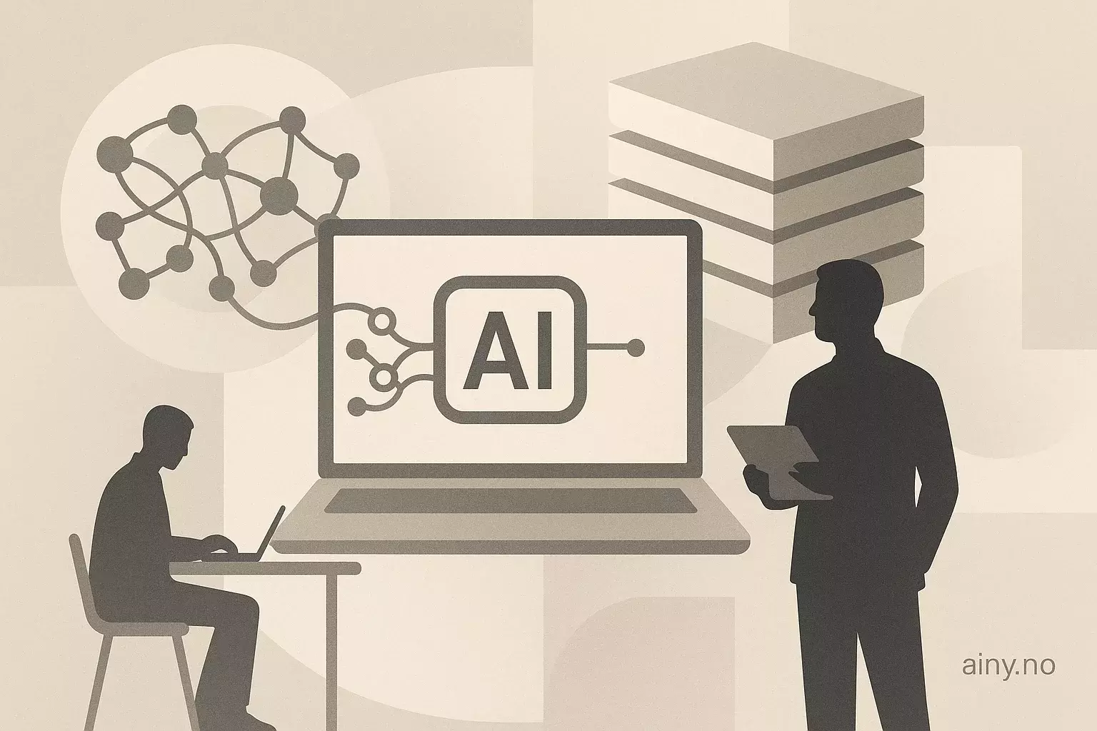 Illustrasjon KI-generert med OpenAI API for artikkelen: Swift Transformers når 1.0 — satser på MLX og agenter