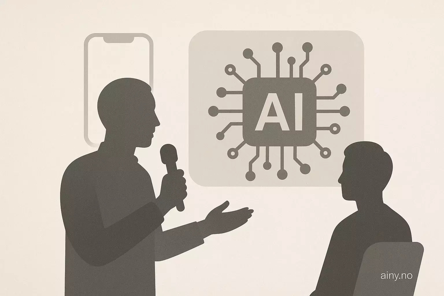 Illustrasjon KI-generert med OpenAI API for artikkelen: Altman: OpenAIs enhet skal være roligere enn iPhone