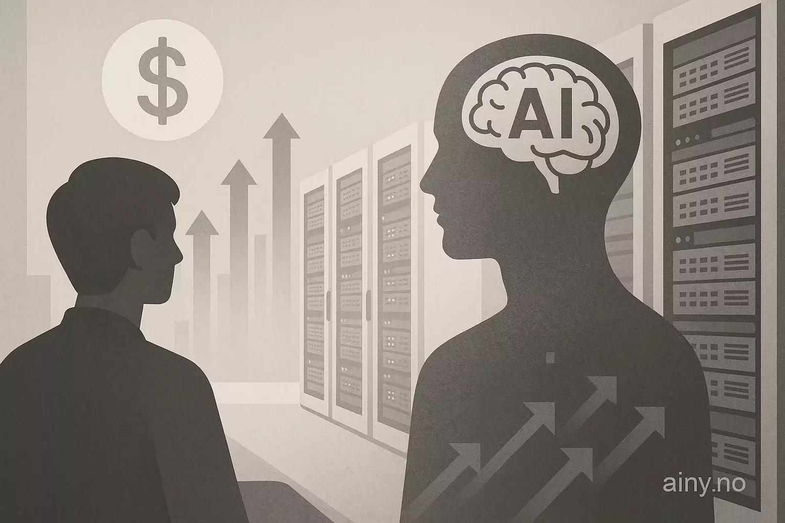 Illustrasjon KI-generert med OpenAI API for artikkelen: Anthropic vil bygge egne datasentre for 50 mrd. dollar