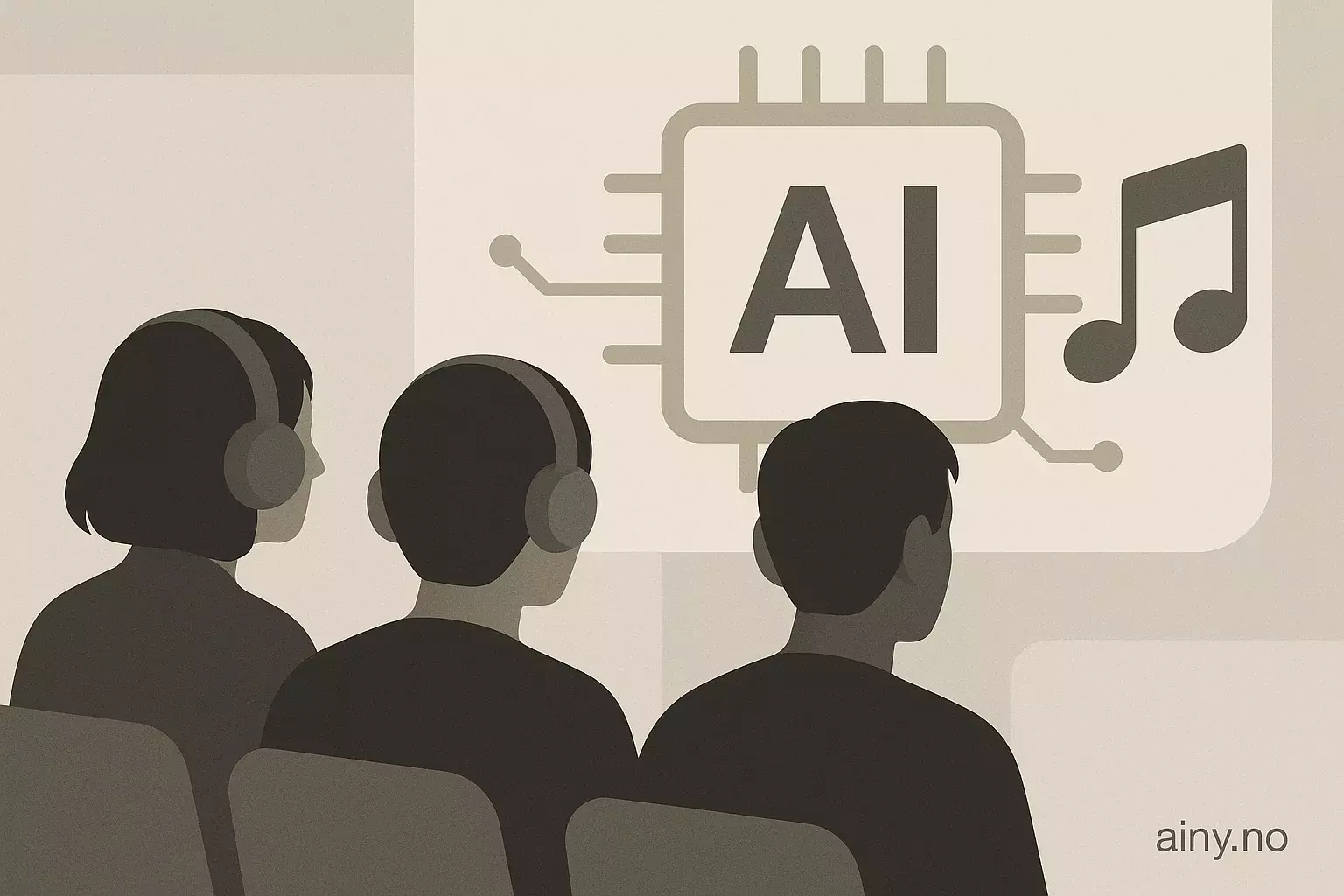 Illustrasjon KI-generert med OpenAI API for artikkelen: Flere klarer ikke å skille AI-musikk fra ekte låter