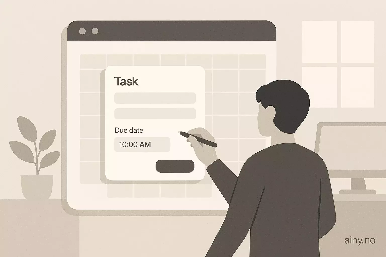 Illustrasjon KI-generert med OpenAI API for artikkelen: Google Calendar får endelig oppgavetid – ikke AI
