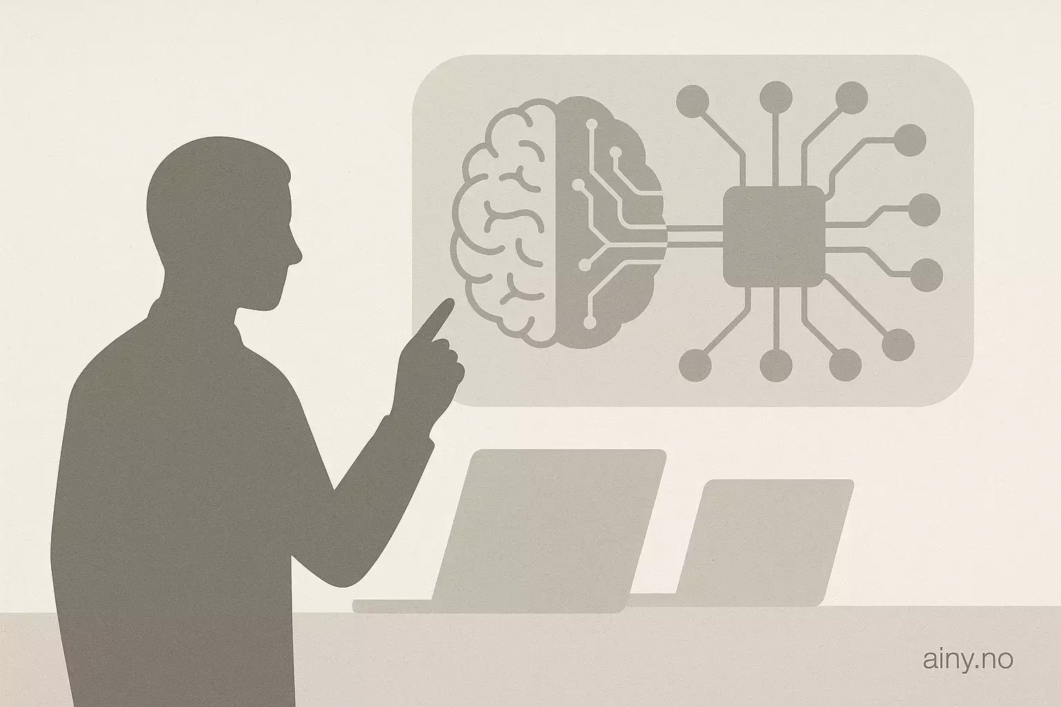 Illustrasjon KI-generert med OpenAI API for artikkelen: Ikke bare chatboter: bruk små språkmodeller