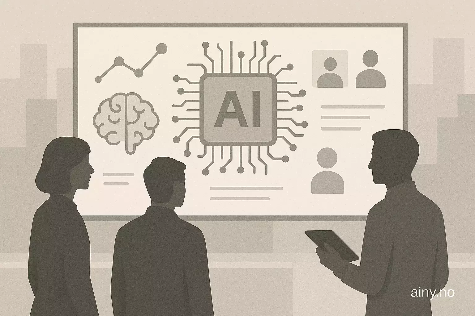 Illustrasjon KI-generert med OpenAI API for artikkelen: Kappløpet om AI-applikasjoner: Europa tar innpå