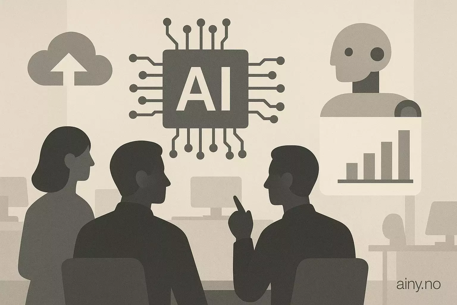 Illustrasjon KI-generert med OpenAI API for artikkelen: OpenAI og Google endrer go-to-market-strategier