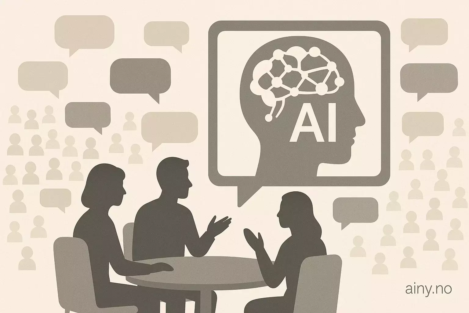 Illustrasjon KI-generert med OpenAI API for artikkelen: Poe lanserer gruppechat med støtte for 200 brukere