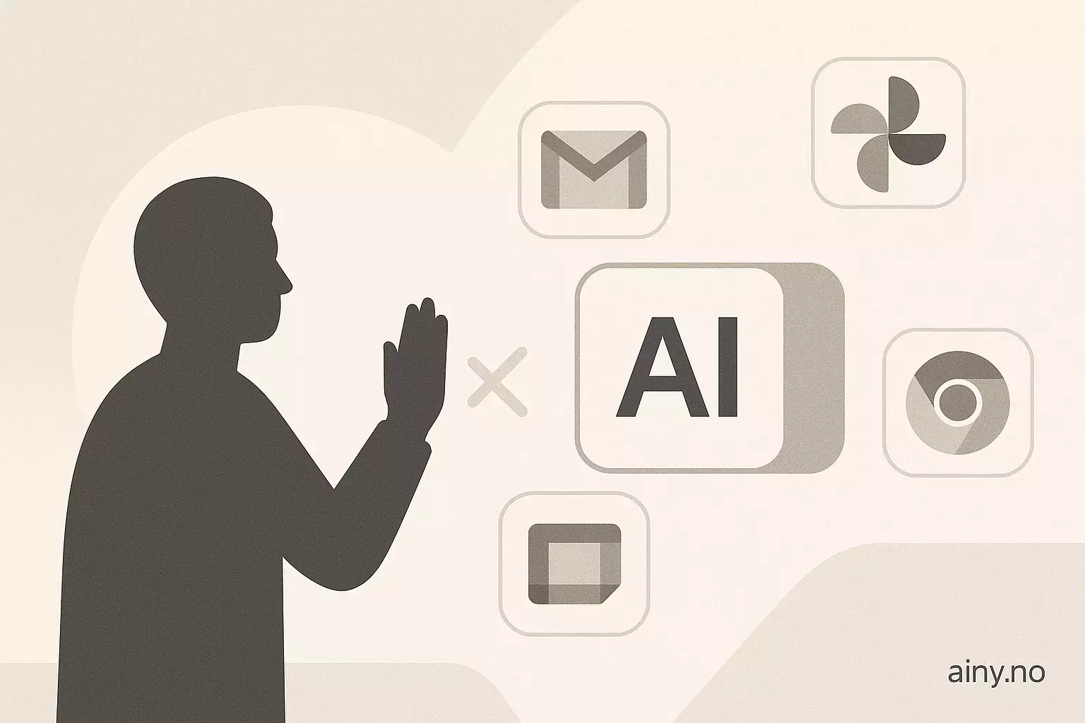 Illustrasjon KI-generert med OpenAI API for artikkelen: Slik slår du av Gemini i Gmail, Photos og Chrome