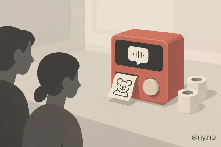 Stickerbox: stemmestyrt klistremerkeprinter for barn