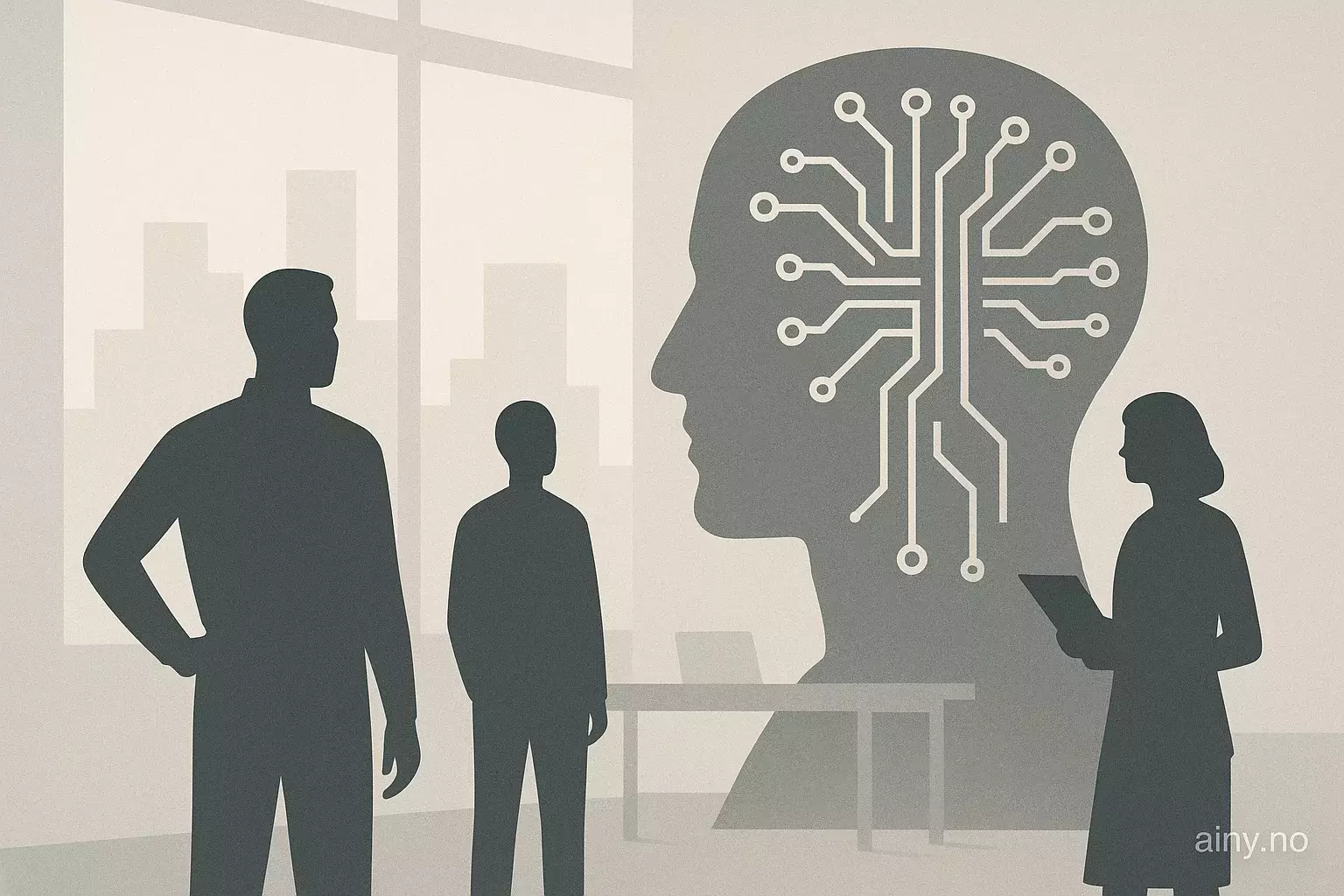 Illustrasjon KI-generert med OpenAI API for artikkelen: Trump-administrasjonen kan droppe søksmål mot delstat-KI-regler