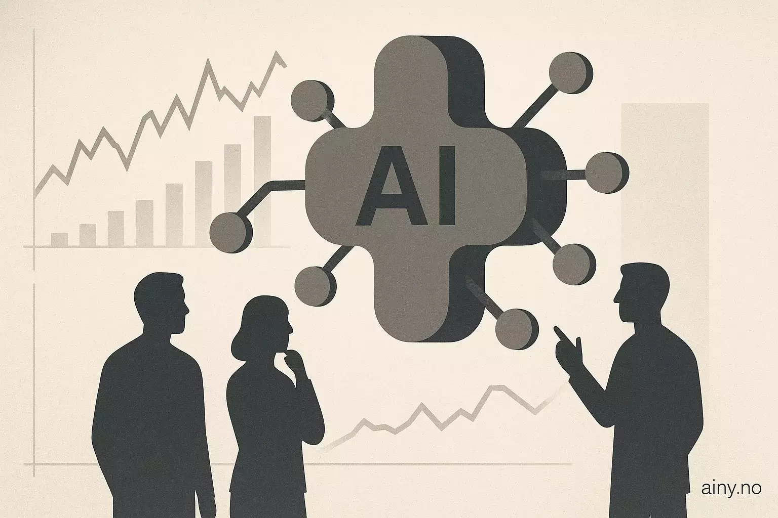 Illustrasjon KI-generert med OpenAI API for artikkelen: 2025: Året AI fikk en vibe check