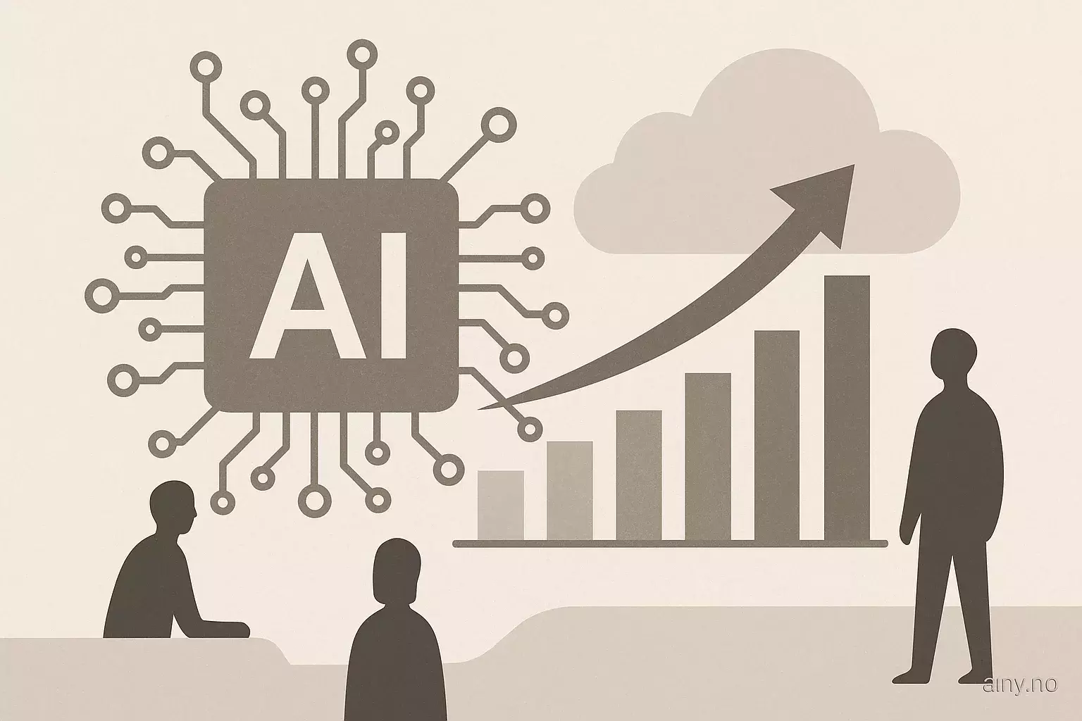 Illustrasjon KI-generert med OpenAI API for artikkelen: AI-agenter vokser kraftig på AWS Marketplace