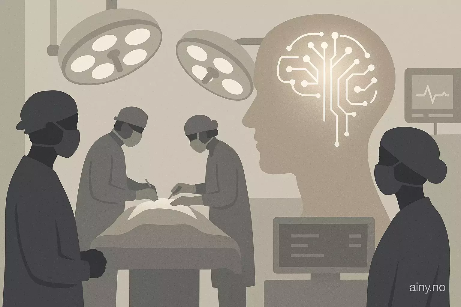 Illustrasjon KI-generert med OpenAI API for artikkelen: Akara: operasjonsrommet modent for KI