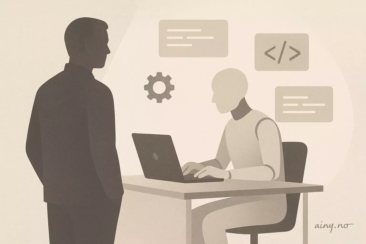 Illustrasjon KI-generert med OpenAI API for artikkelen: Amazon viser fram Kiro-agent som kan kode i dager