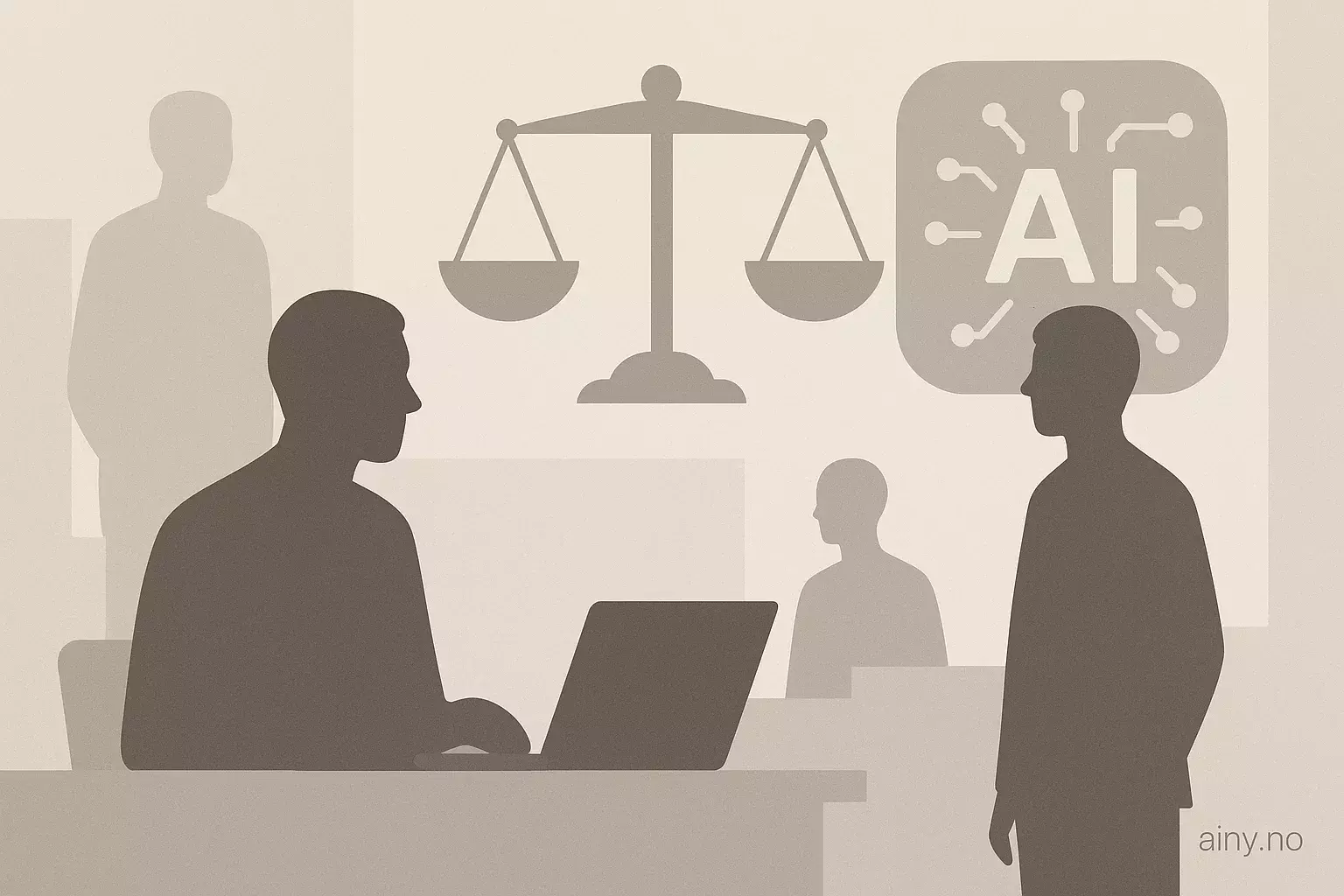 Illustrasjon KI-generert med OpenAI API for artikkelen: Anthropic hyrer advokater før mulig børsnotering