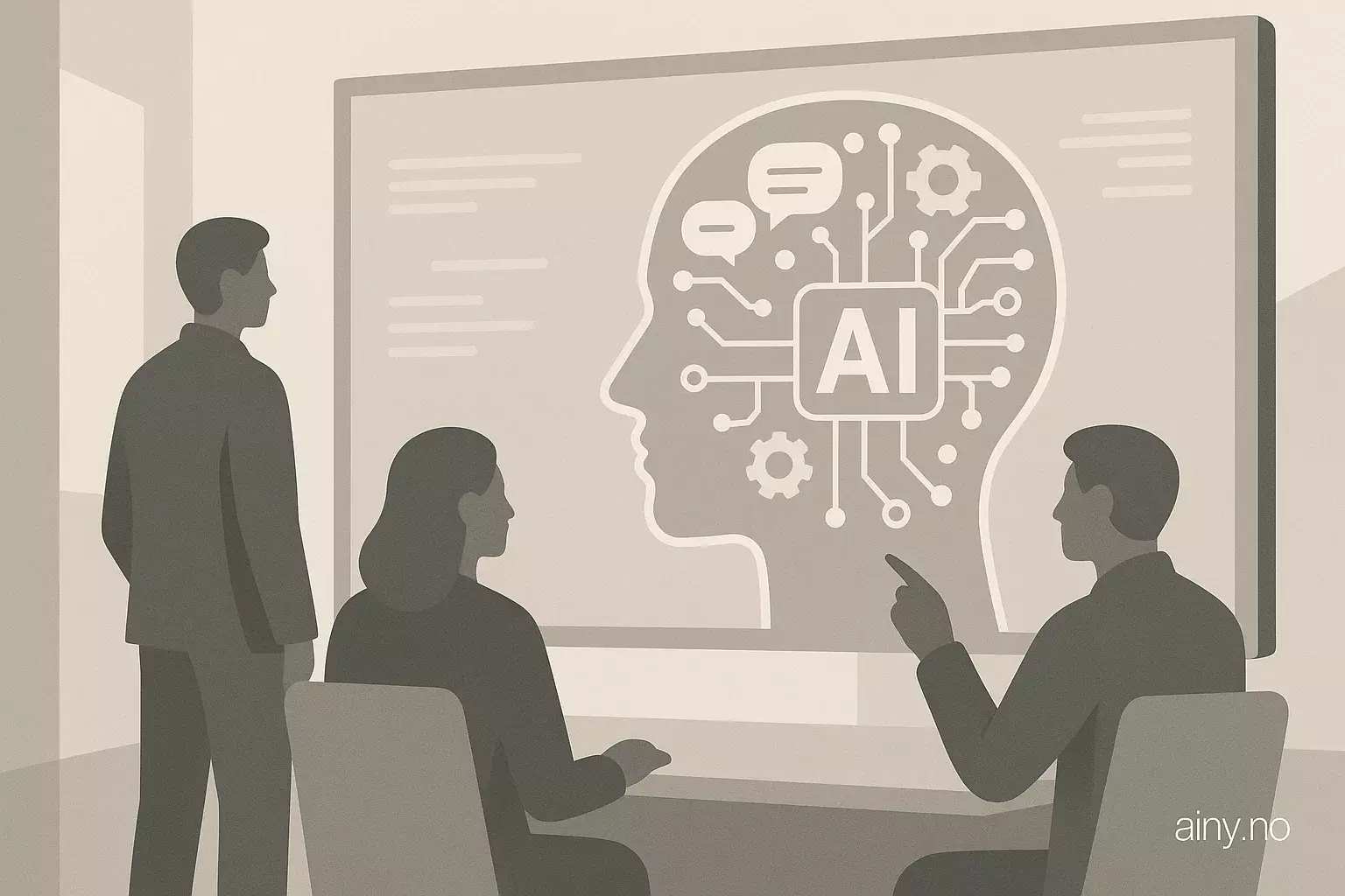 Illustrasjon KI-generert med OpenAI API for artikkelen: AWS leverer generativ KI til offentlig sektor på uker