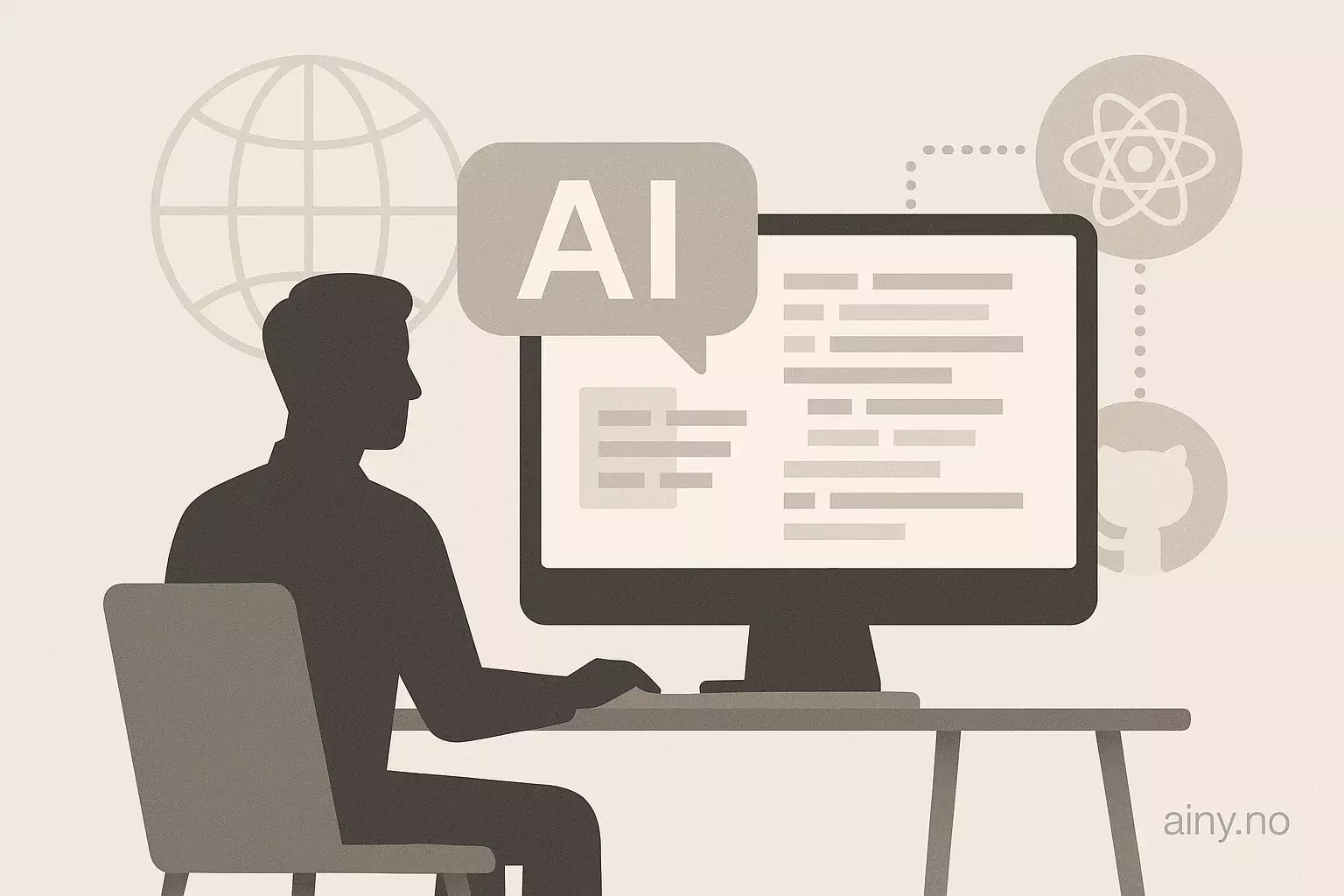 Illustrasjon KI-generert med OpenAI API for artikkelen: Bygger egen nettside med AI-agenter fra WordPress