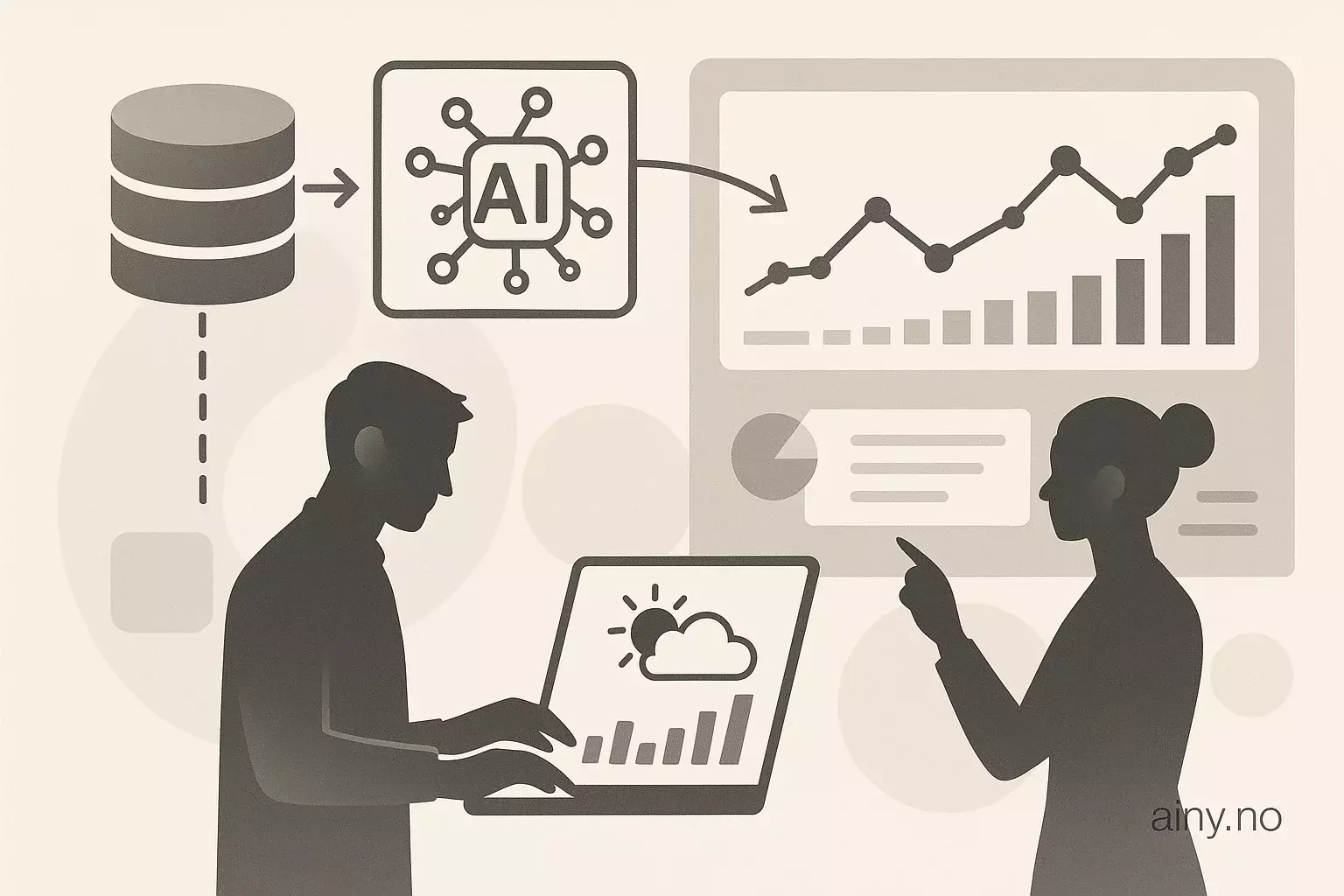 Illustrasjon KI-generert med OpenAI API for artikkelen: Databricks og GPT‑4o bygger vær-ETL fra API til dashbord