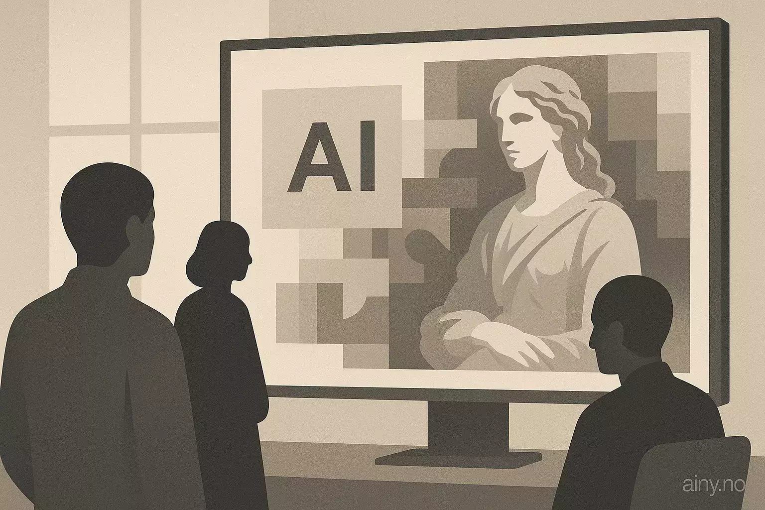 Illustrasjon KI-generert med OpenAI API for artikkelen: Den eneste måten å stoppe KI-'kunst' i 2026