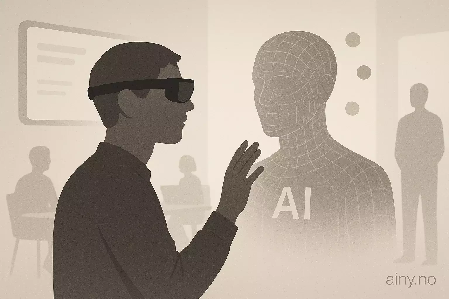 Illustrasjon KI-generert med OpenAI API for artikkelen: Google viser Android XR-briller for utviklere