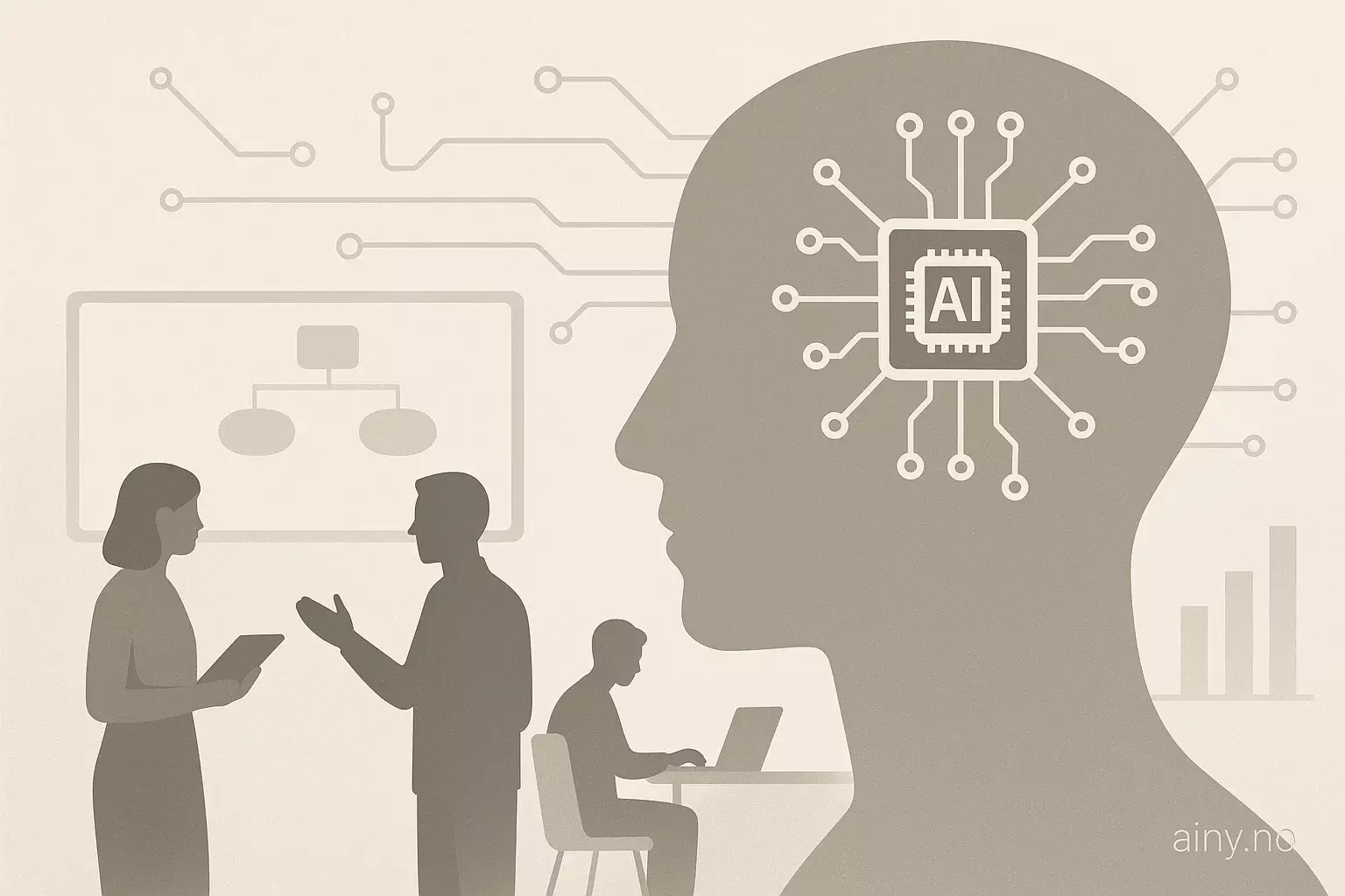 Illustrasjon KI-generert med OpenAI API for artikkelen: Lenovo: 5 strategier for å hente ut resultater fra KI