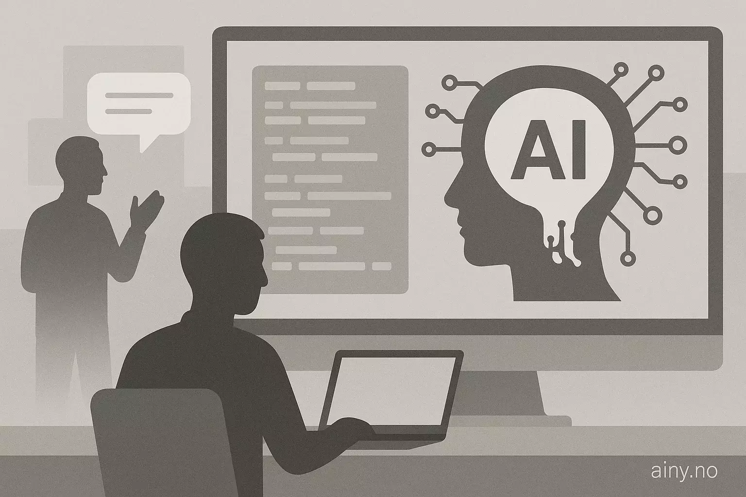 Illustrasjon KI-generert med OpenAI API for artikkelen: Slik gir du AI-kodeagenter samme kontekst