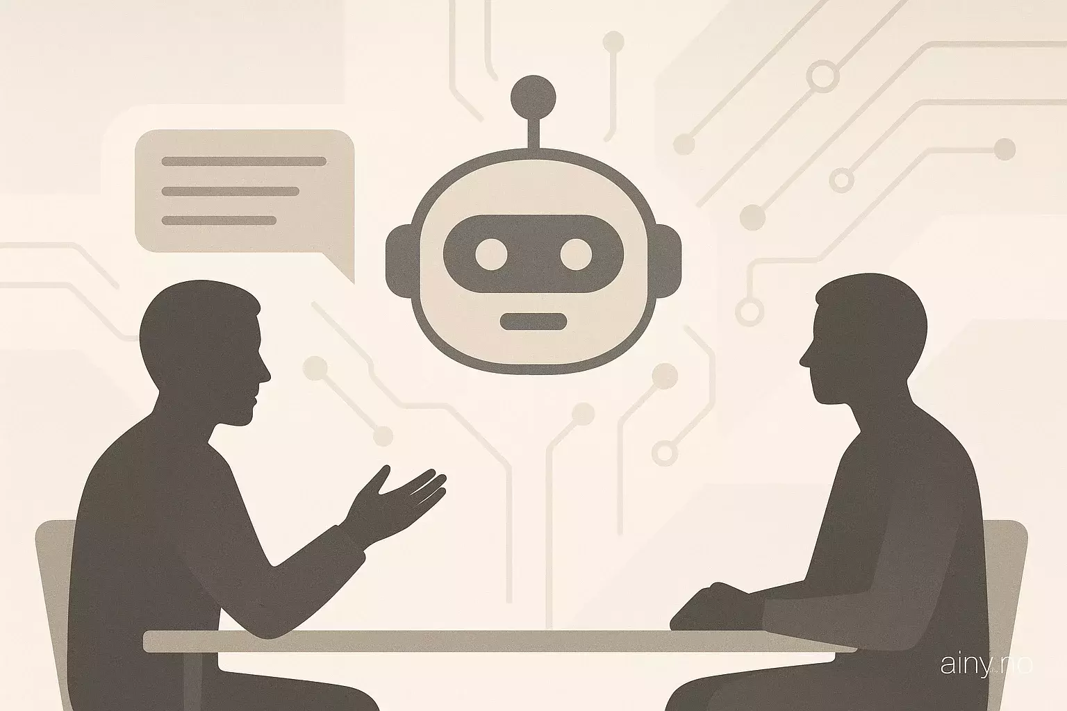 Illustrasjon KI-generert med OpenAI API for artikkelen: Studie: Chatboter kan endre politiske holdninger