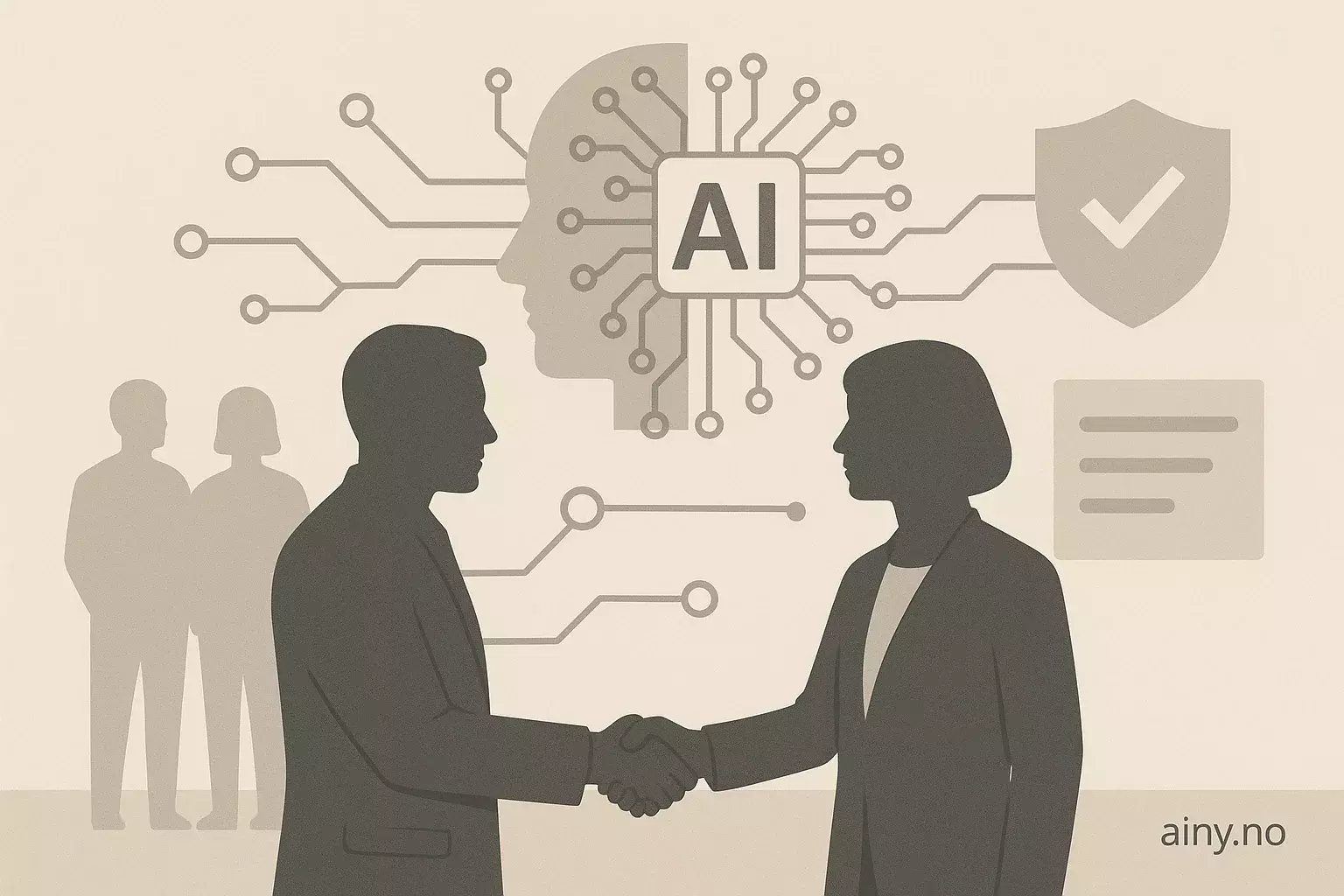 Illustrasjon KI-generert med OpenAI API for artikkelen: Anthropic inngår avtale med Allianz om ansvarlig KI