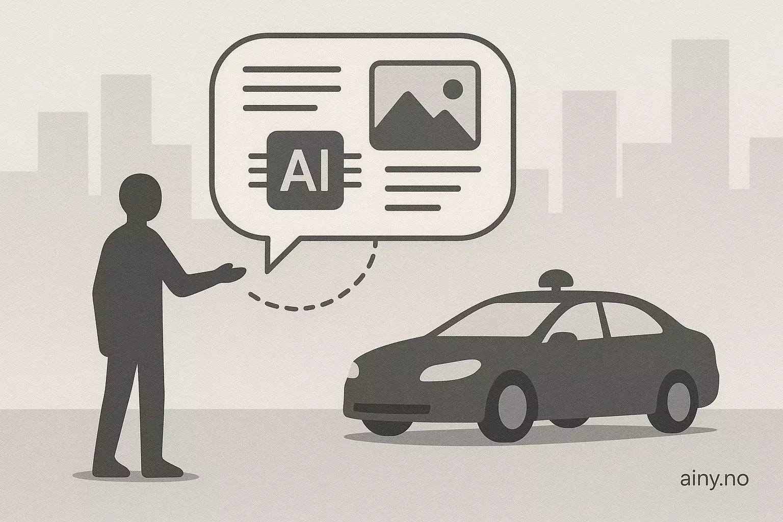 Illustrasjon KI-generert med OpenAI API for artikkelen: Automatisk promptoptimalisering for multimodale kjøreagenter